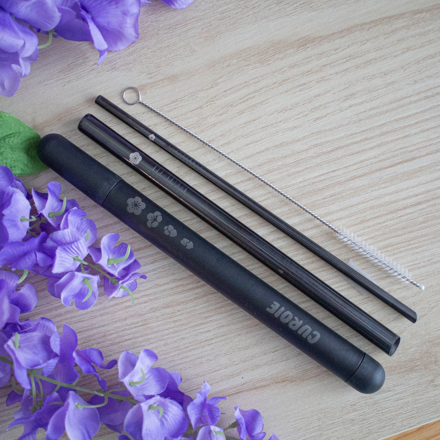 [CUROIE] Blossom V2 Stainless Steel Straw Set