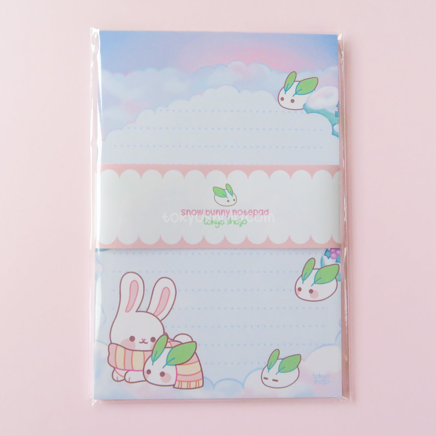 [Tokyo Shojo] Snow Bunny 4"x6" Notepad