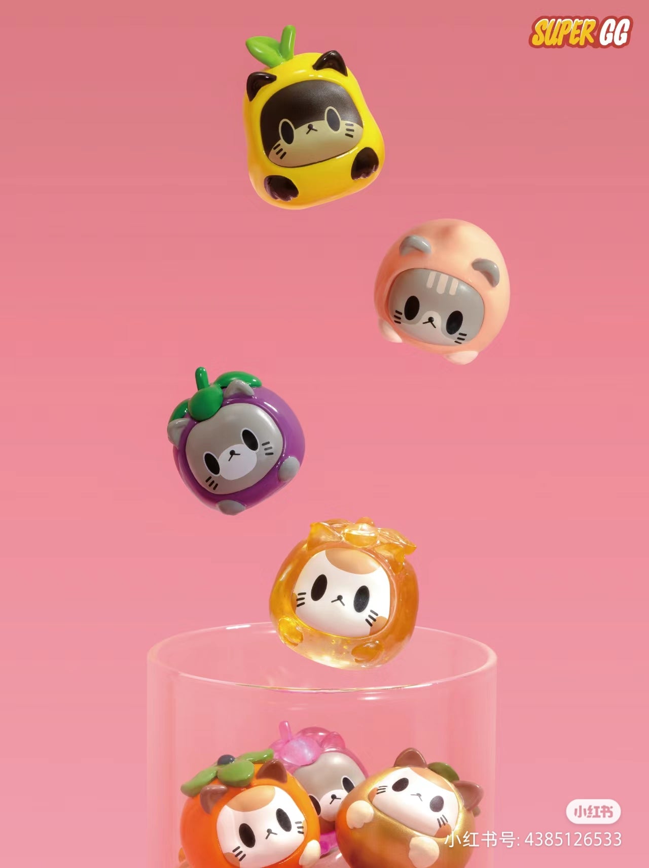 [SuperGG] Fruit Meow - Mini Daruma Series Blind Box