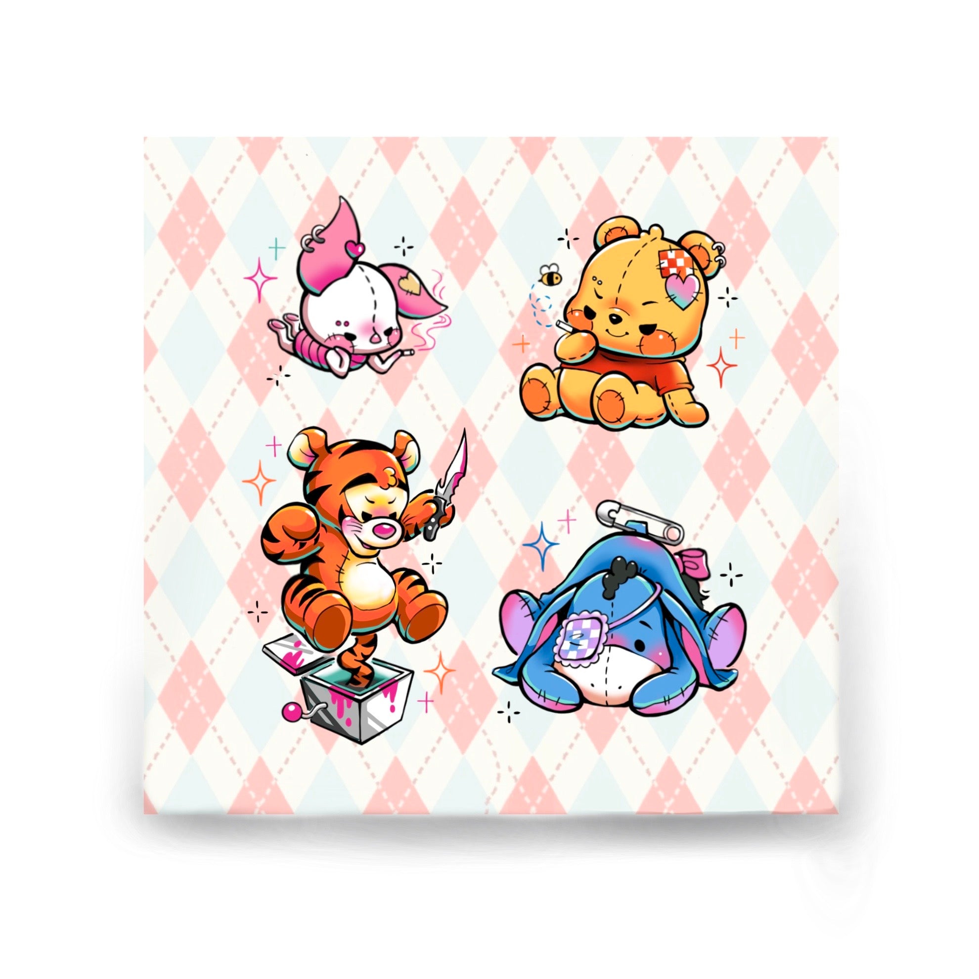 [QIQI TATTOO] Winnie the Pooh Set - Sticker Sheet