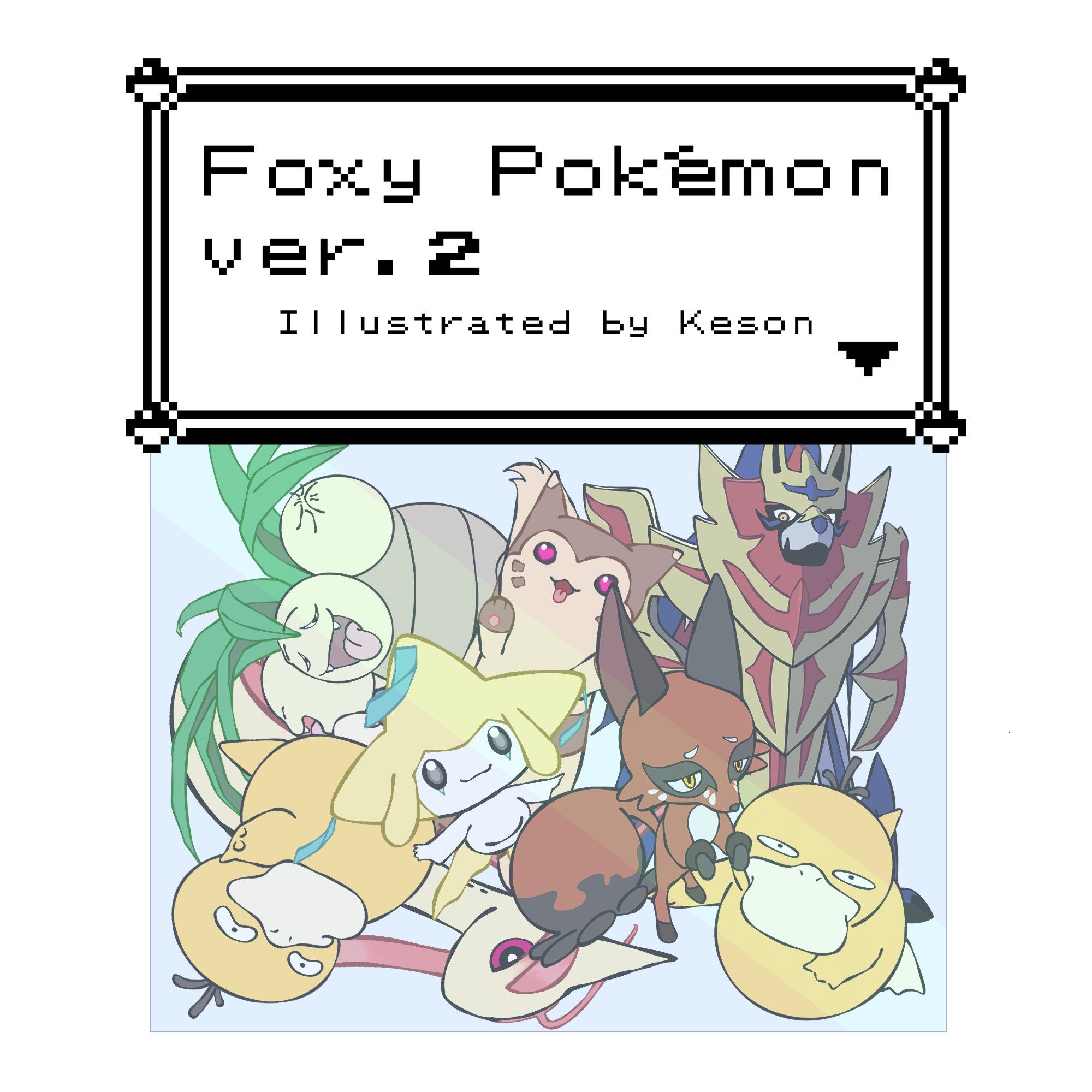 [Keson]Foxy Pokémon sticker pack - Ver. 2