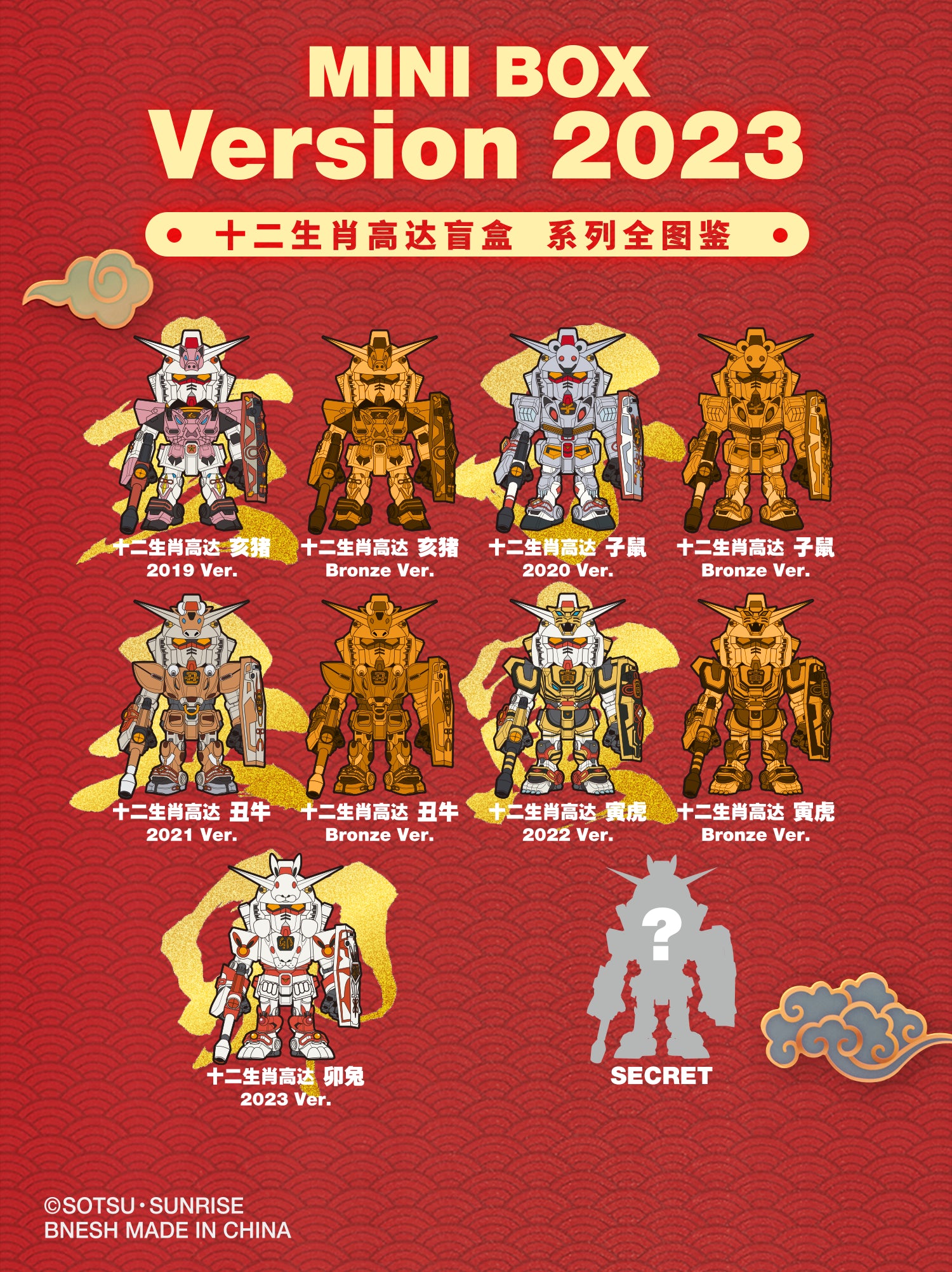 [QMSV-MINI] GUNDAM - Chinese Zodiacs Series Blind Box