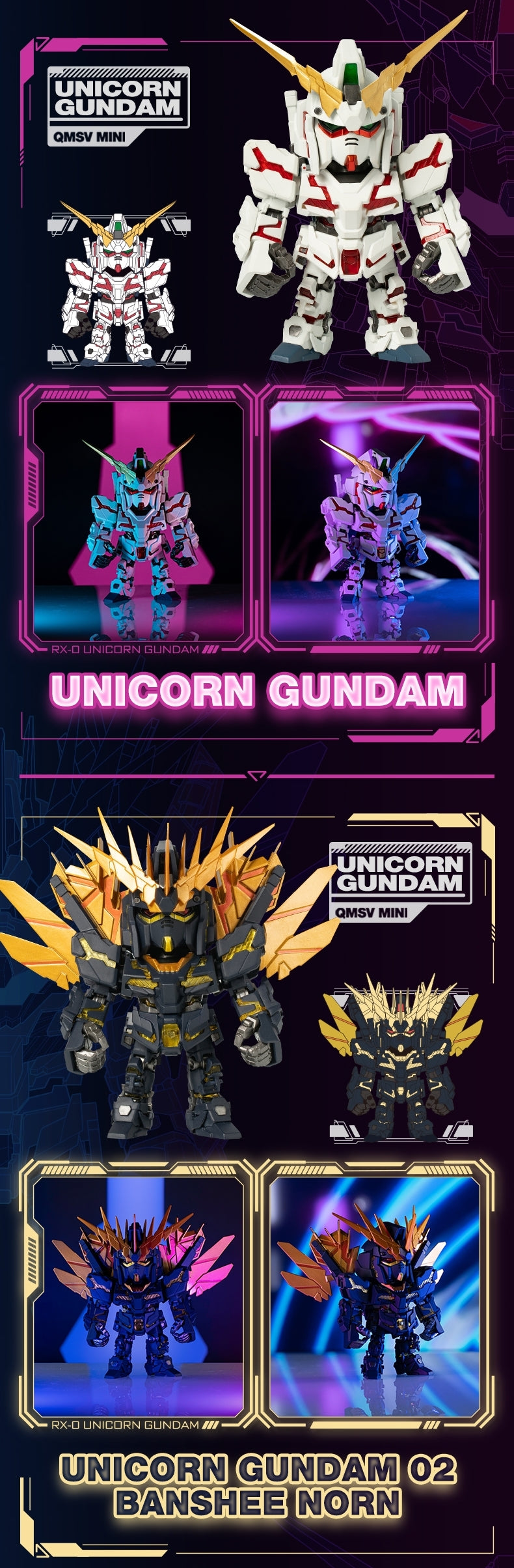 [QSMV-MINI] GUNDAM - Unicorn Gundam Series Blind Box