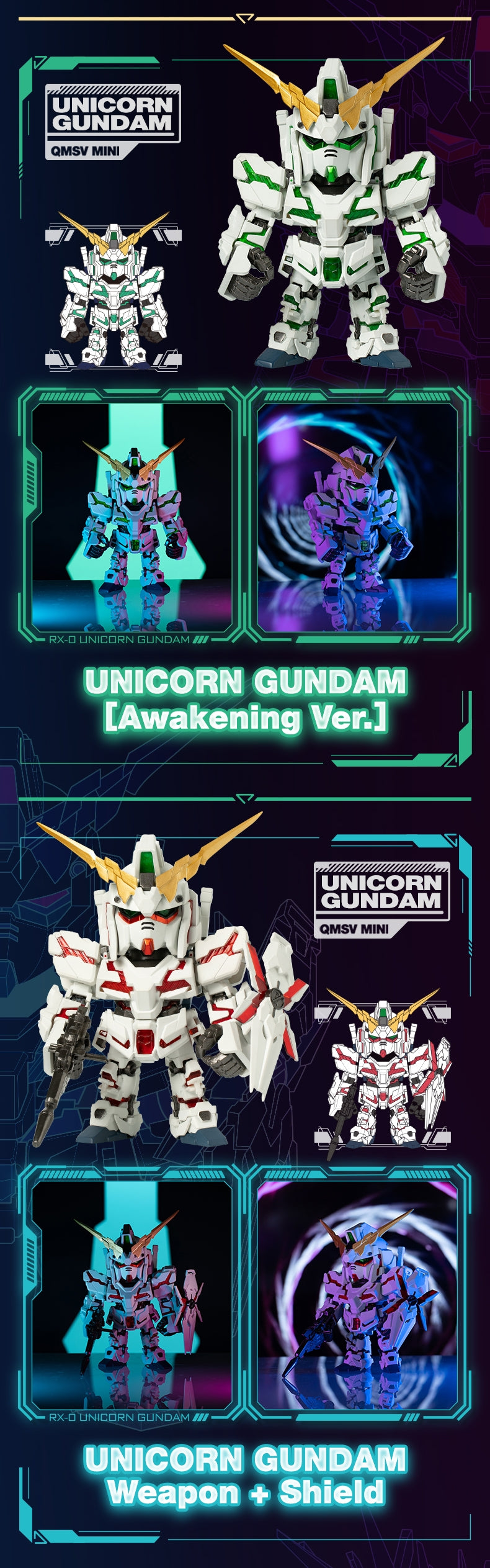 [QSMV-MINI] GUNDAM - Unicorn Gundam Series Blind Box
