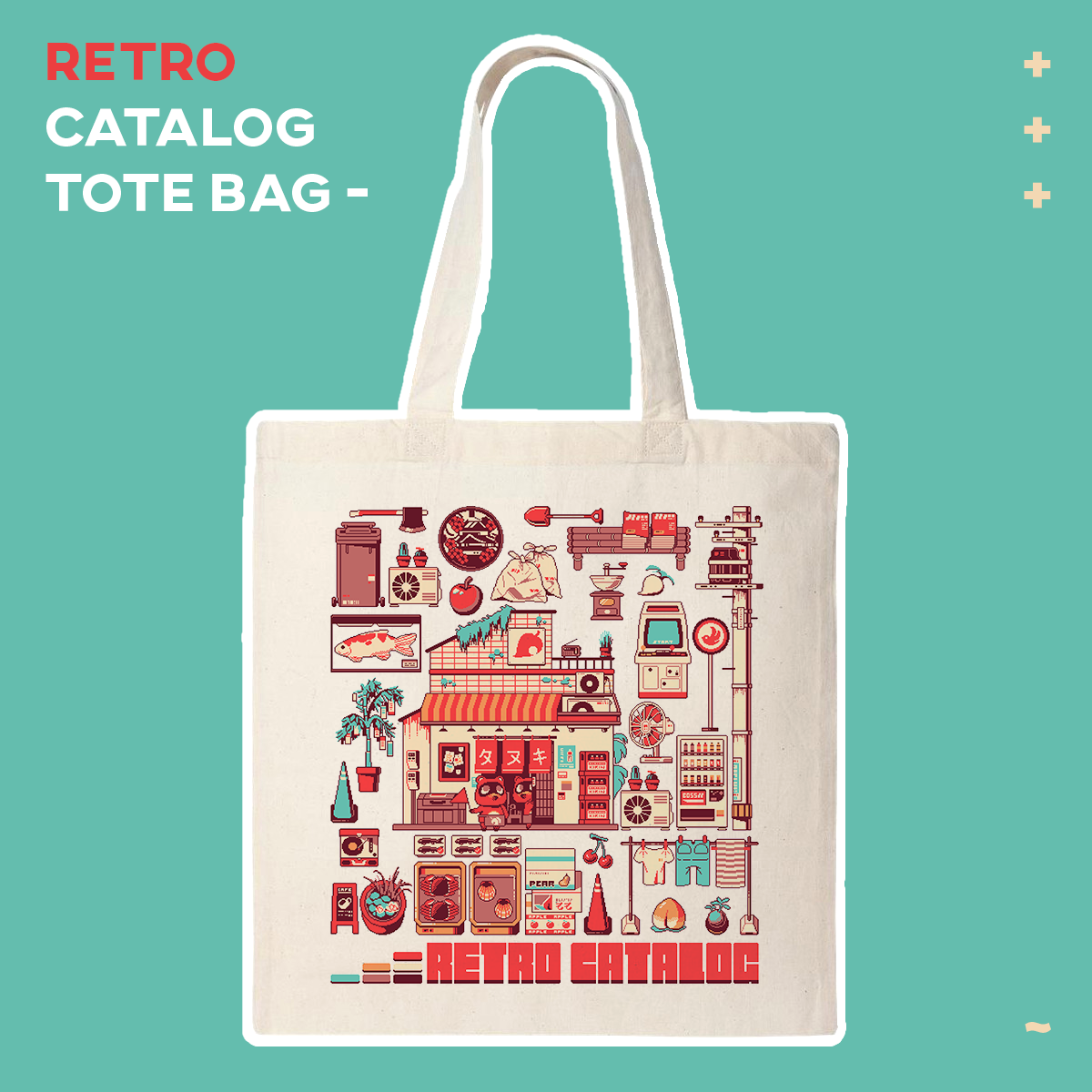 [OnionLabs] ACNH Retro Catalog Tote Bag
