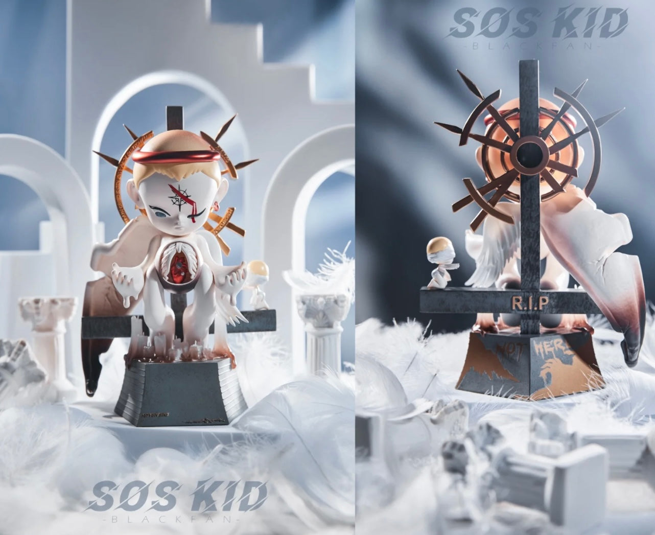 [FUNFORFUN] SOS KID - "Angel" Art Toy