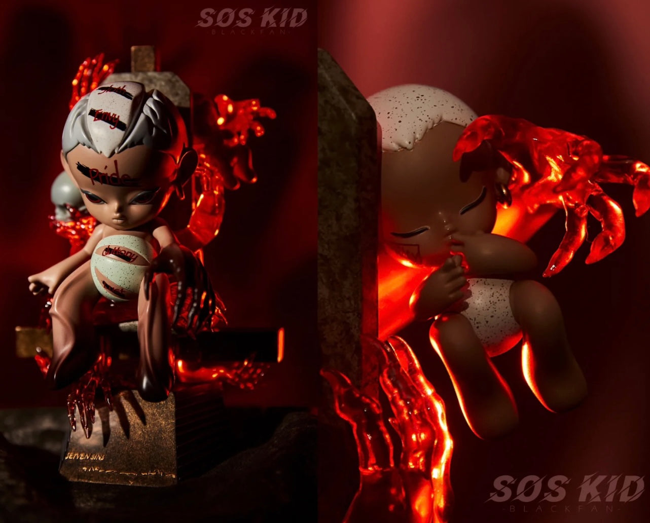[FUNFORFUN] SOS KID - "Devil" Limited Art Toy