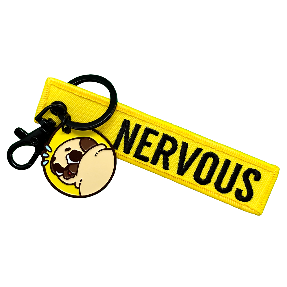 [PugliePug] Nervous Puglie Key Tag