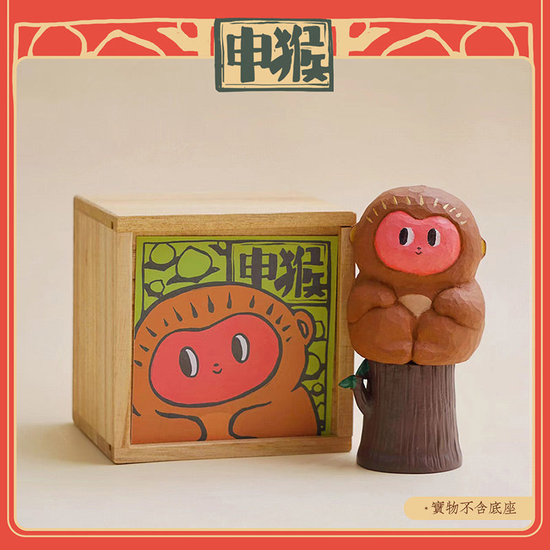 [BIG GALLERY] Wood Carving - Chinese Zodiac Series Art Toy
