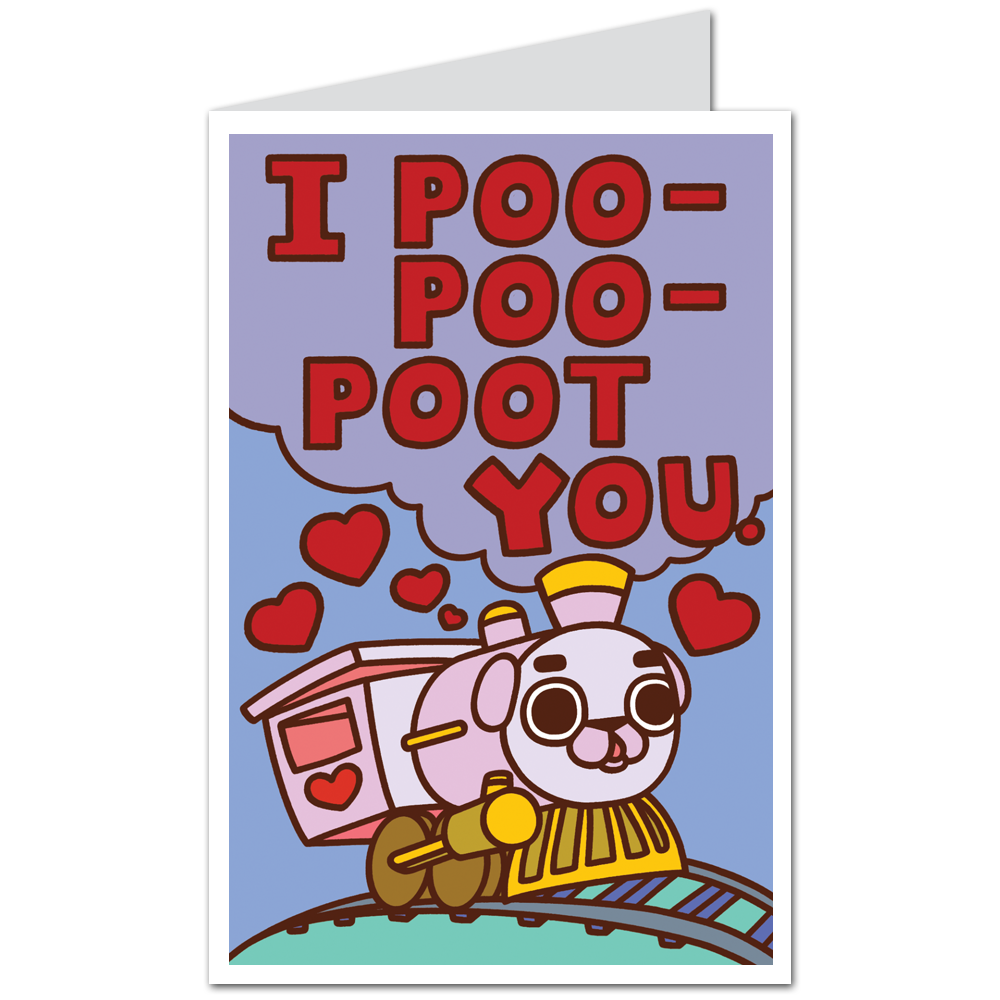 [PugliePug] "I Poo-Poo-Poot You" Card