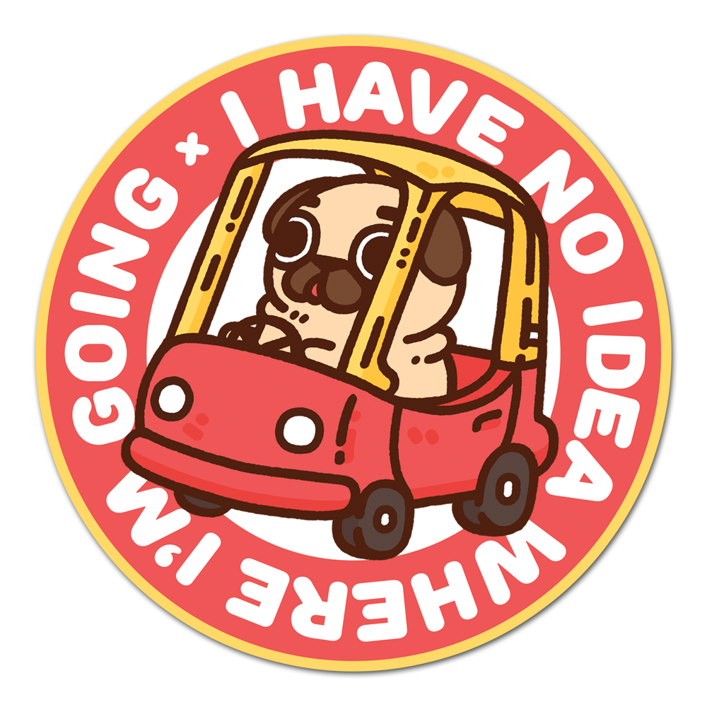 [PugliePug] Nowhere Club Puglie Sticker