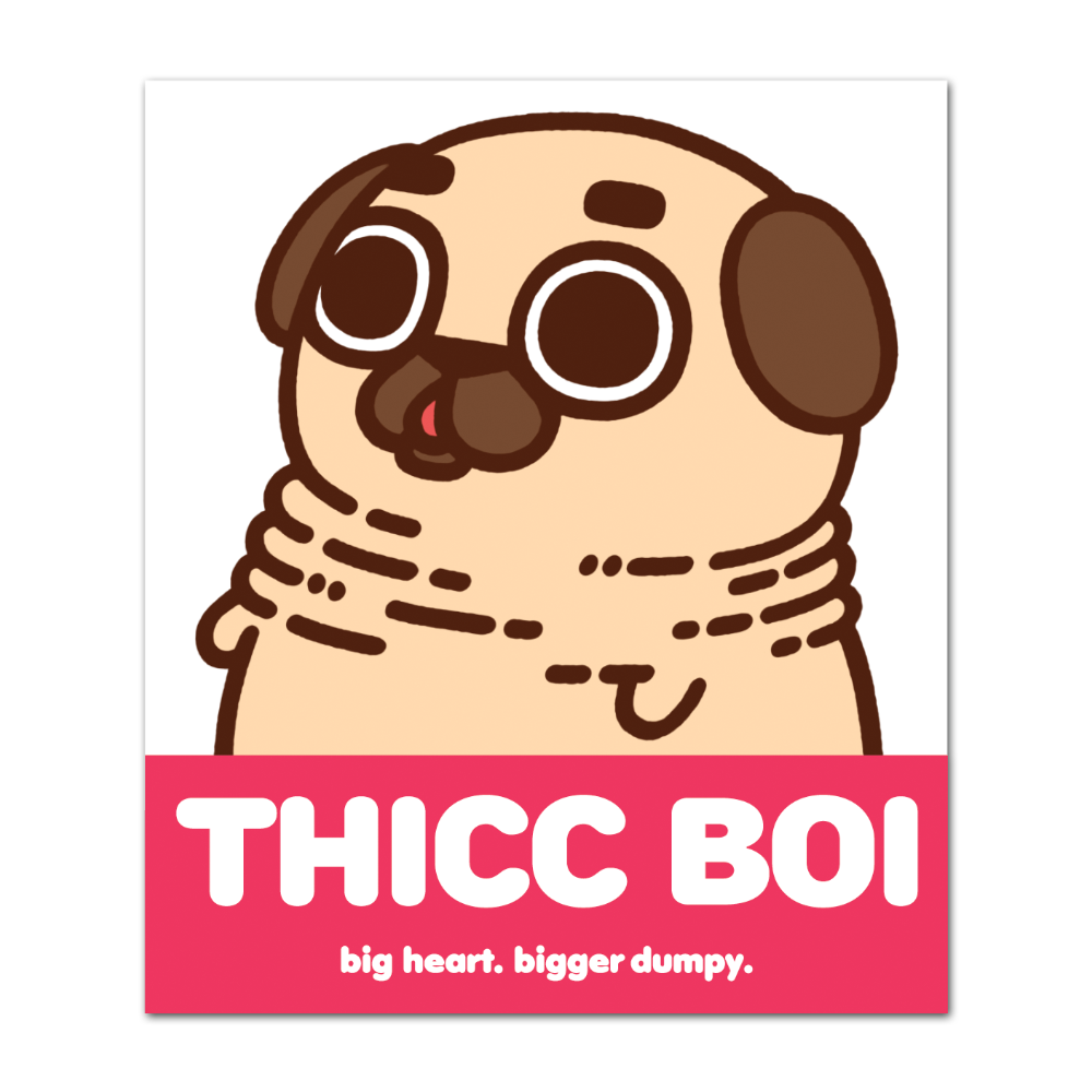 [PugliePug] Thicc Boi Puglie Sticker