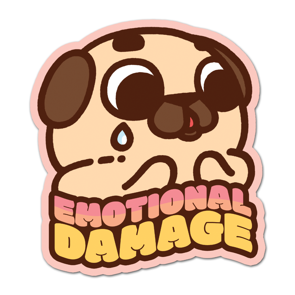 [PugliePug] Emotional Damage Puglie Sticker