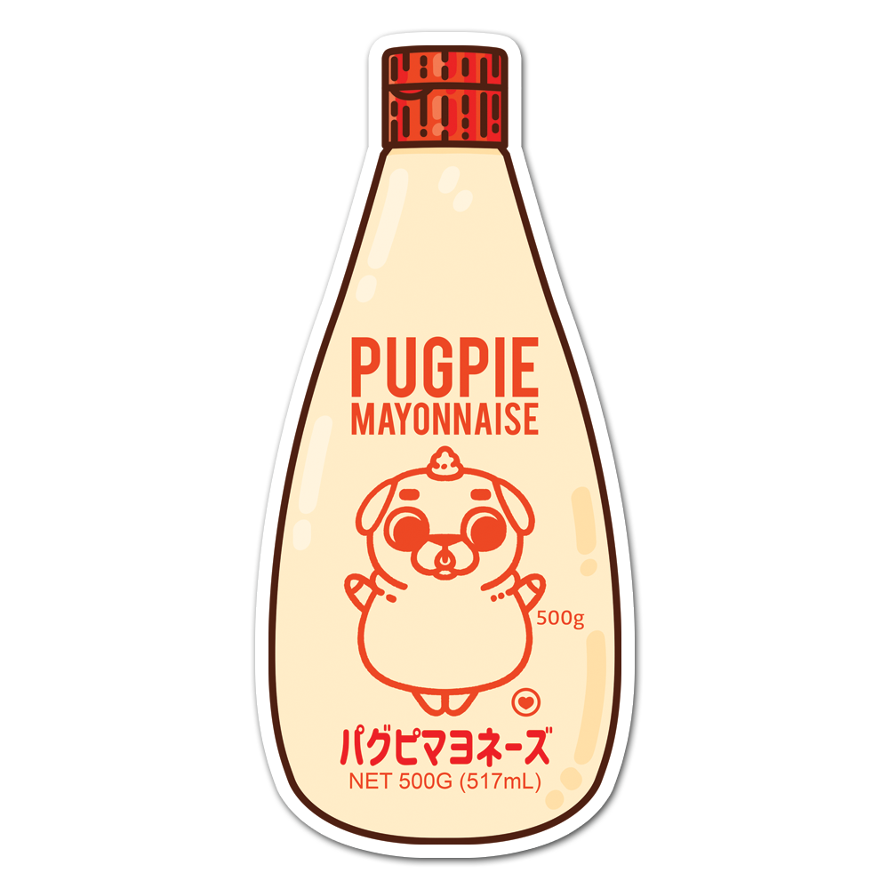 [PugliePug] Kewpie Mayo Puglie Sticker