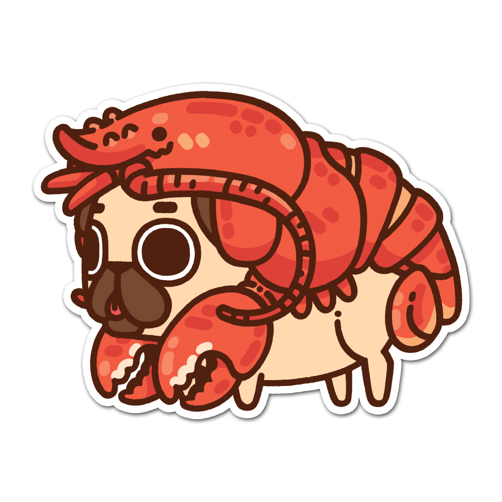 [PugliePug] Lobster Puglie Sticker