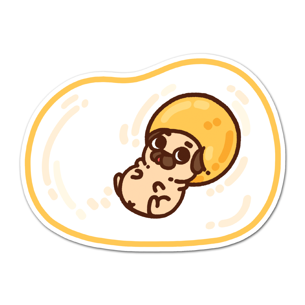 [PugliePug] Mini Egg Puglie Sticker