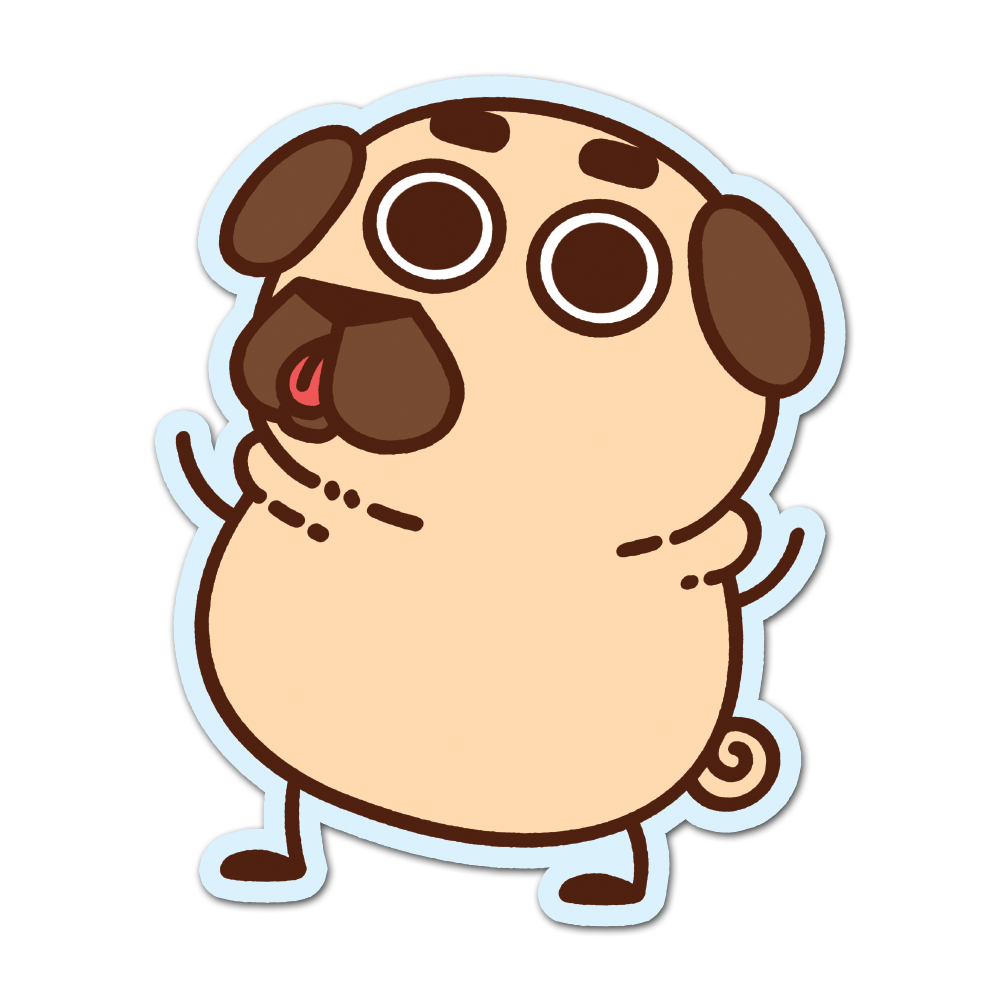 [PugliePug] Pugga Pug Sticker
