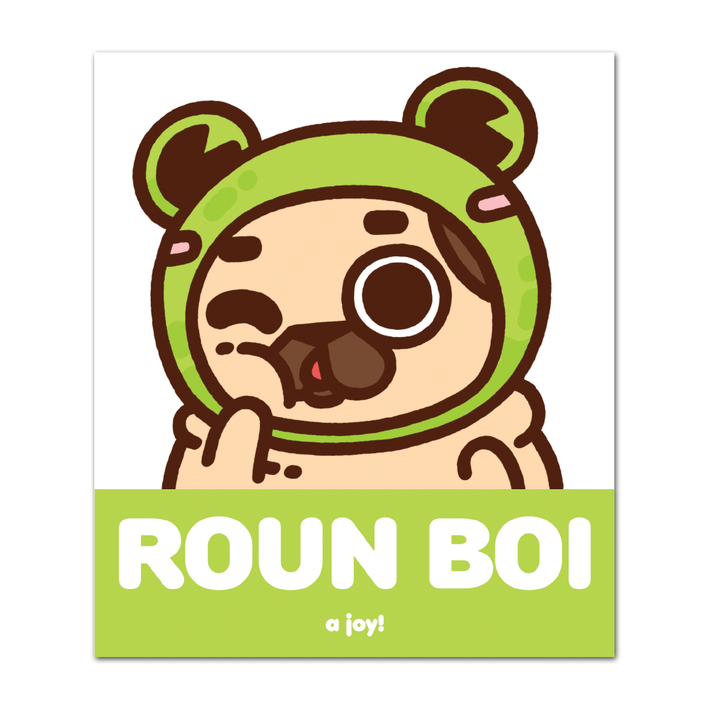 [PugliePug] Roun Boi Puglie Sticker