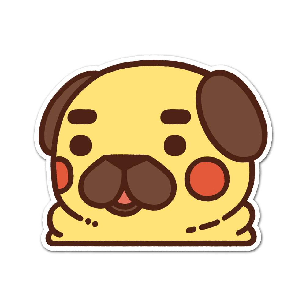 [PugliePug] Shook Puglie Sticker