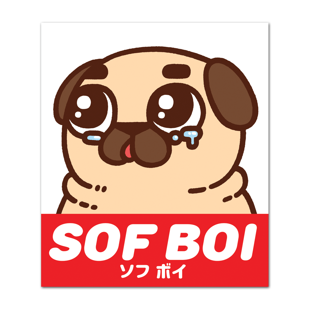[PugliePug] Sof Boi Puglie Sticker